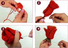 Как сделать поделку «Розы»