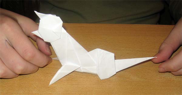 Оригами Кошка
