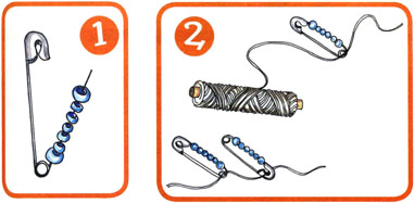 Как сделать браслет из булавок